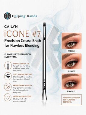 Cailyn iCONE #7 Precision Crease Brush for Flawless Blending